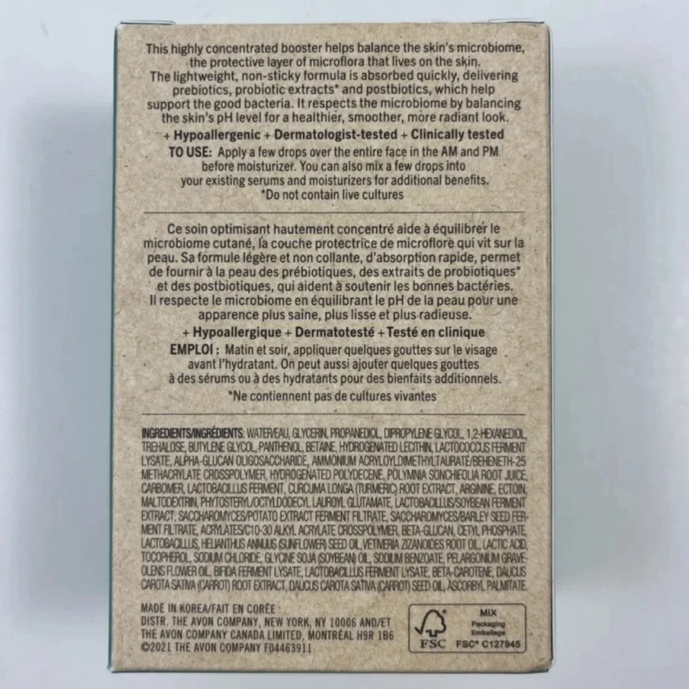 NWT Avon Isa Knox LXNEW Clinical Booster Microbiome Balance 2.3% - 30ml